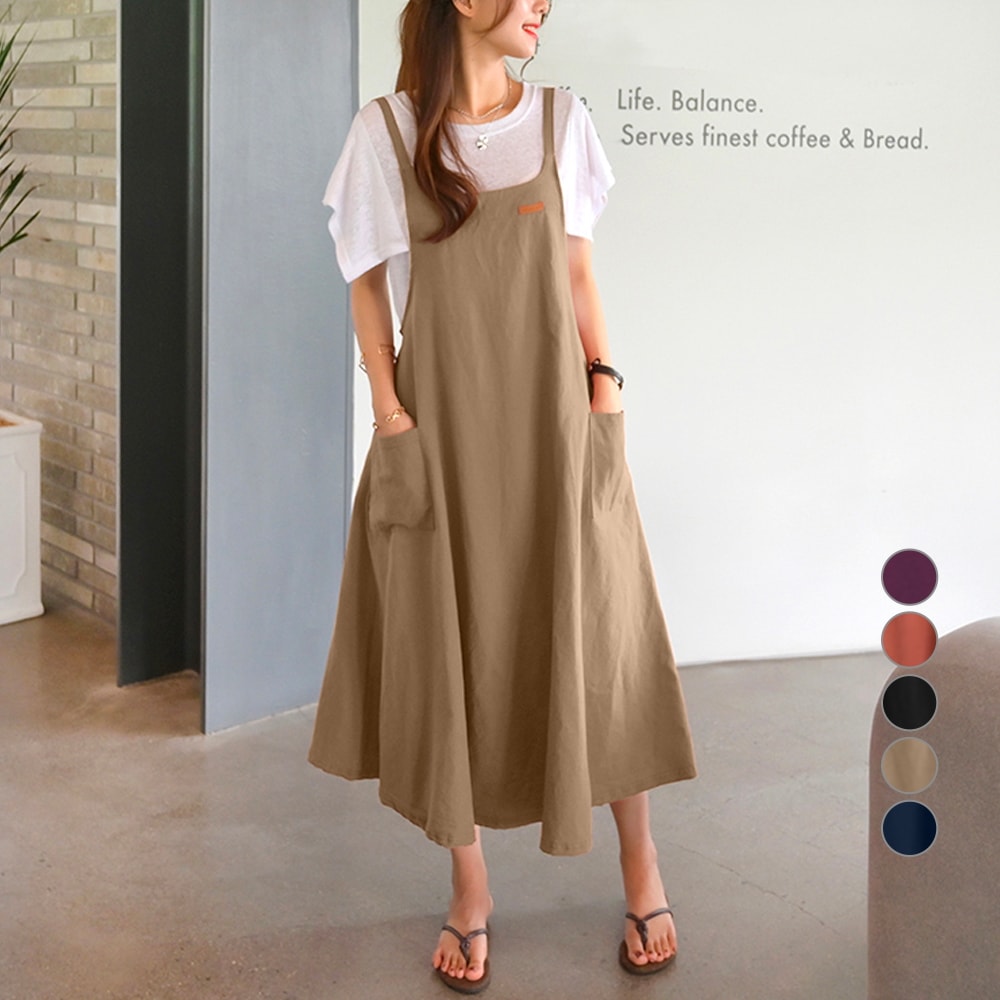 デイリー＆ロゼットリネンワンピース