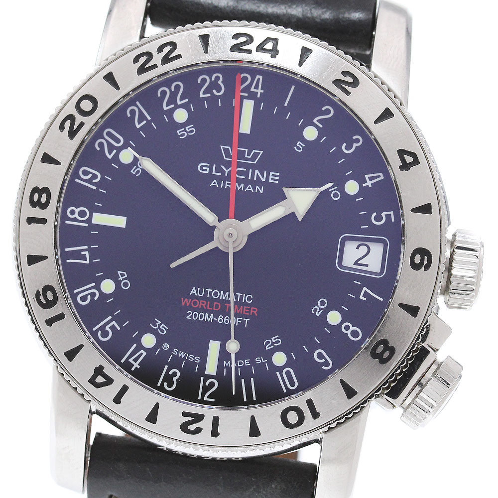 グリシン GLYCINE 3917.2 エアマン デイト 自動巻き メンズ _860942【中古】