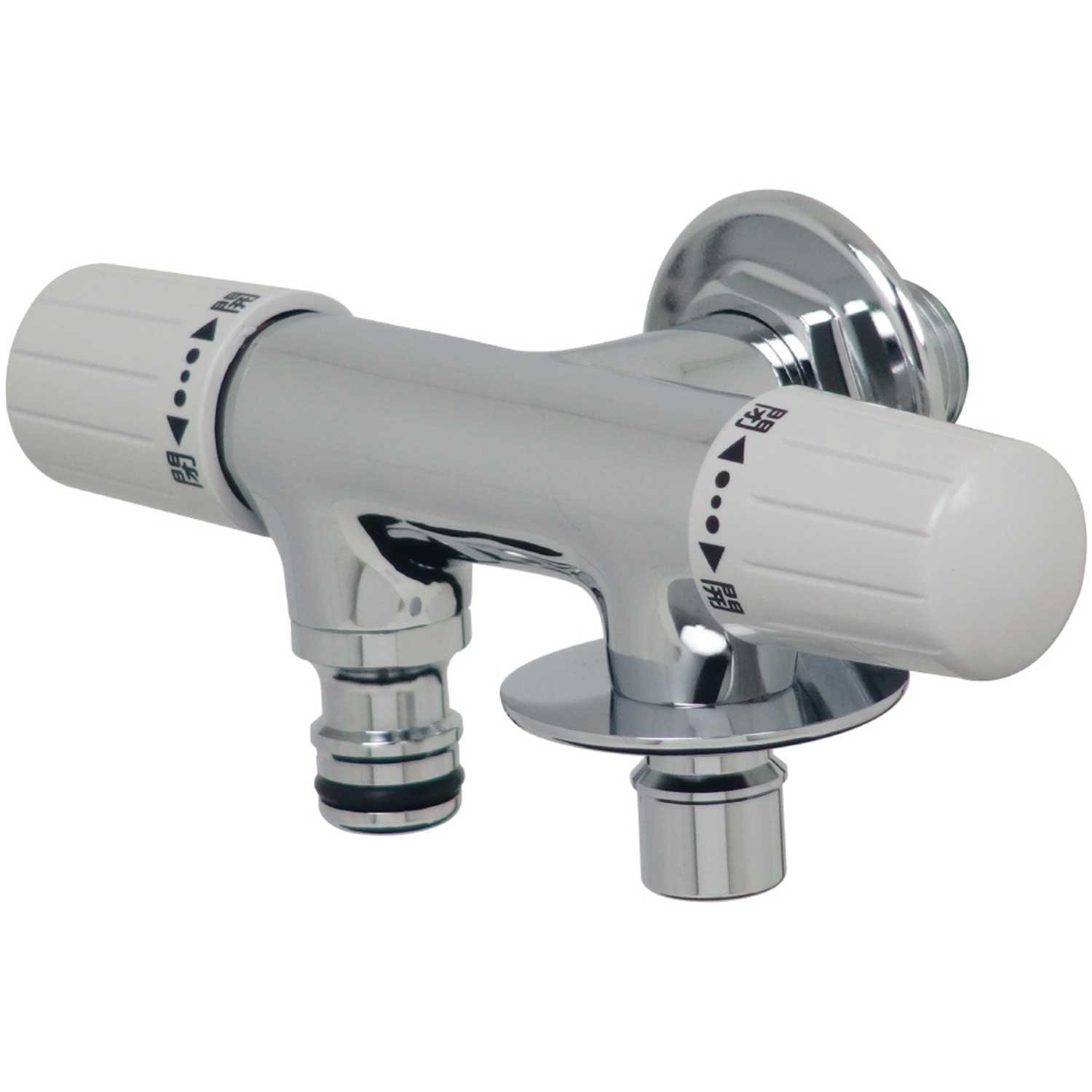 カクダイ 洗濯機用双口水栓 704-109-13