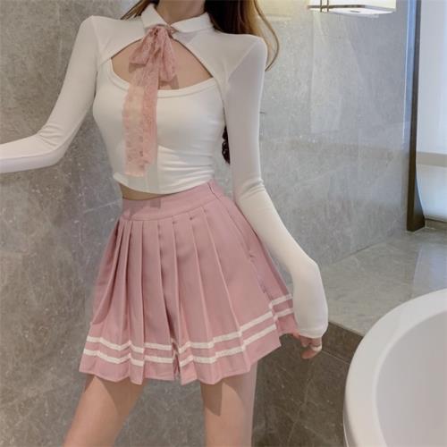 【即納】セーラー服 ハロウィン コスプレ セーラー服風 参戦服 地雷系 量産型 クリスマス 仮装 ピンク 青 レディース かわいい 韓国 リボン 白 青 セットアップ セクシー スクール 制服 ミニ 4,636円