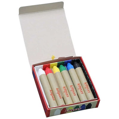 他サイト： 日本理化学工業　固形マーカー 6色　KMRW6Cの商品画像