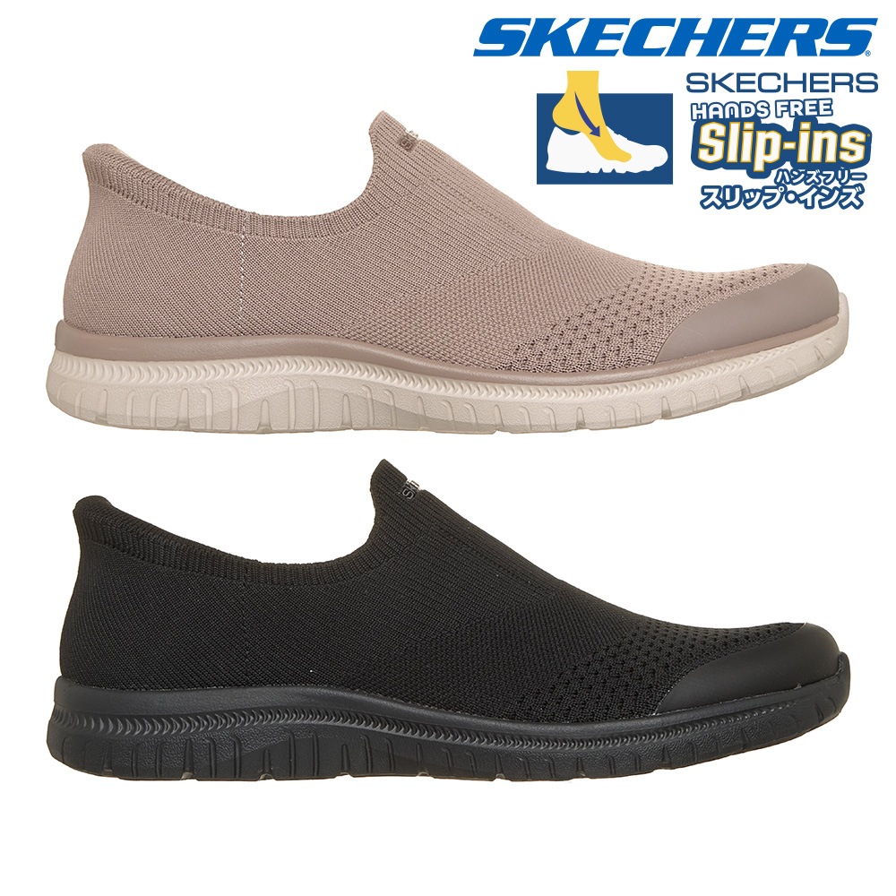 スケッチャーズ スニーカー レディース スリップインズ：バーチュー - セレンディピティ 104736 SKECHERS スリッポン ハンズフリー