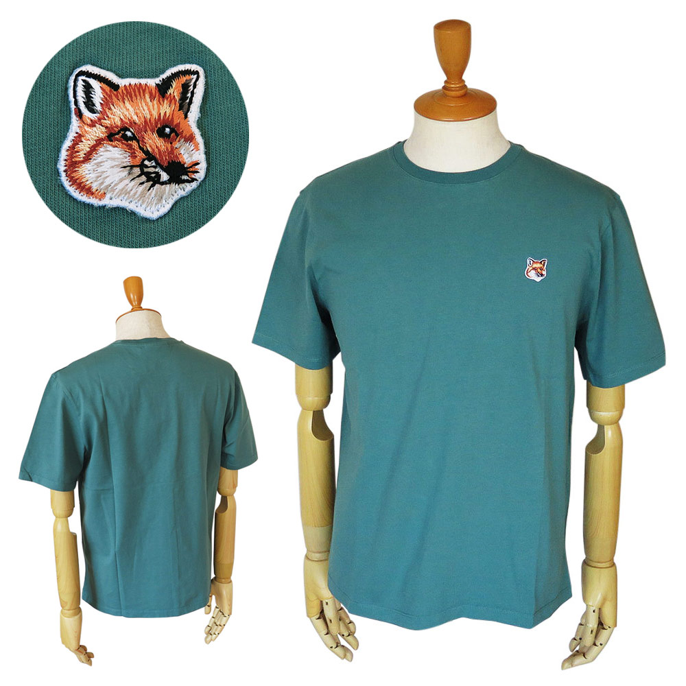 Tシャツ 半袖 LM00104KJ0008 P315 トップス フォックス ヘッド パッチ レギュラー ティールグレー