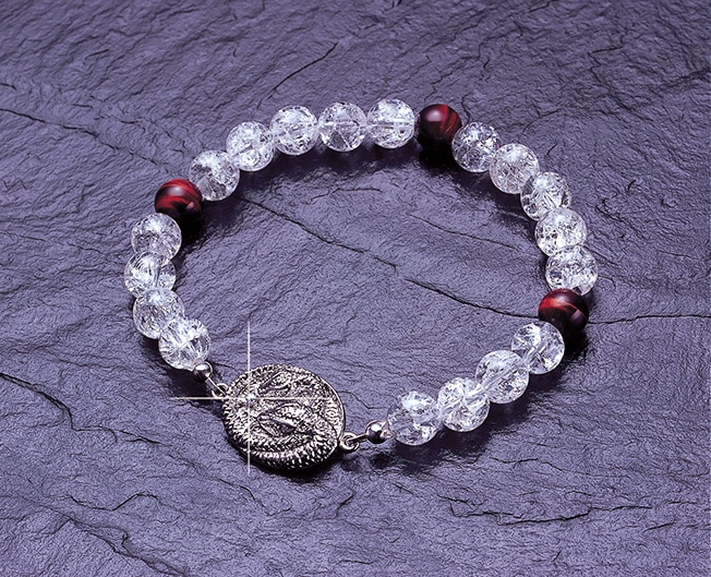 双頭白蛇ブレス　爆裂白水晶 赤虎目石 蛇パーツ ホワイトサファイア パワーストーン ブレスレット メンズ レディース 効果 ハンドメイド 浄化 種類 意味 アクセサリー クリスタル
