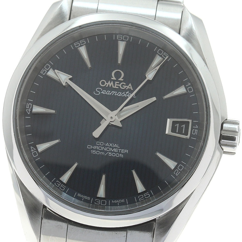 訳あり オメガ OMEGA 231.10.39.21.03.001 シーマスター アクアテラ デイト コーアクシャル 自動巻き メンズ _877484【中古】