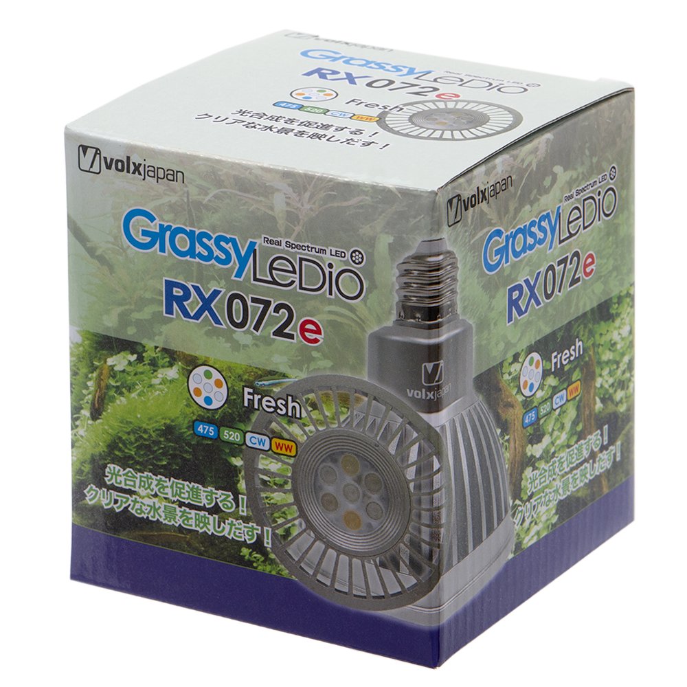 ボルクスジャパン　Ｇｒａｓｓｙ　ＬｅＤｉｏ　ＲＸ０７２ｅ　Ｆｒｅｓｈ　水槽　ライト　照明　ＣＲＣ10―15―10―90―10