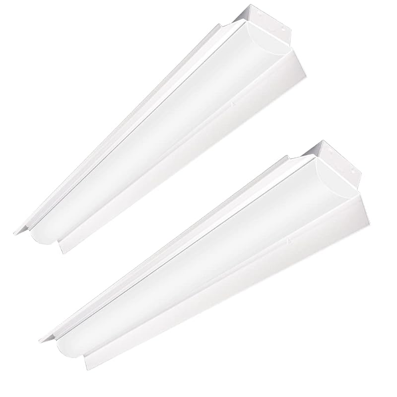 led蛍光灯40w型 器具一体型 8000LM 50W 昼白色 反射笠付型 LEDベースライト led40w2灯に相当 笠付40W形 薄型 LED蛍光灯一体型 反射笠付LED 施設用 天井照明 吊り下