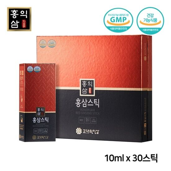 ホンイクサム 6年根 紅参スティック 10ml x 30スティック