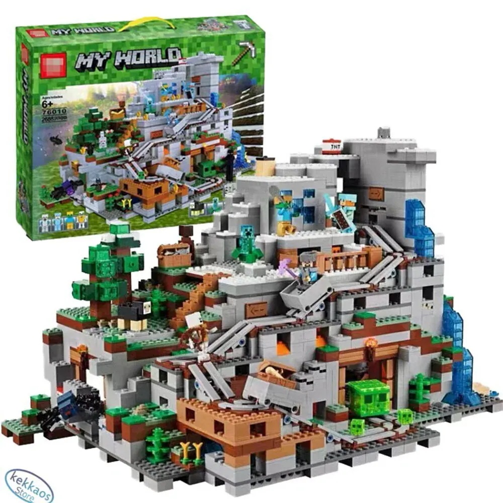 マインクラフト 山の洞窟 豪華セット ザマウンテン洞窟 ブロック プレゼント レゴ互換品 2688+PCS