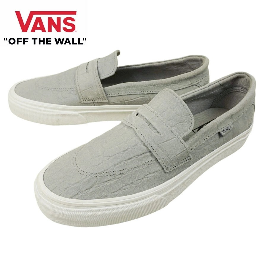 VANS スニーカーVANS ヴァンズ バンズ【箱なし】SKATE STYLE 53 スケート スタイル53 ローファーEMBOSSED SUEDE GREY