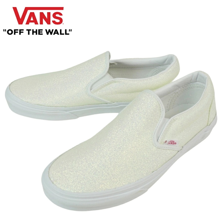バンズ VANS ヴァンズCLASSIC SLIP-ONクラシック スリッポン(UV GLITTER)PINK/TR WHT(UVグリッター)ピンク/トゥルーホ
