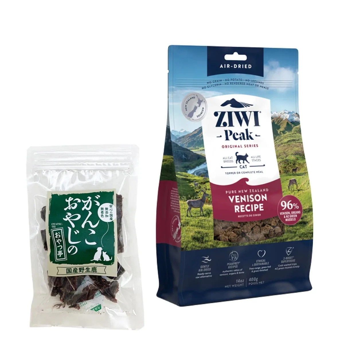 エアドライ キャットフード ベニソン 400g 【国産鹿肉ジャーキー20g】