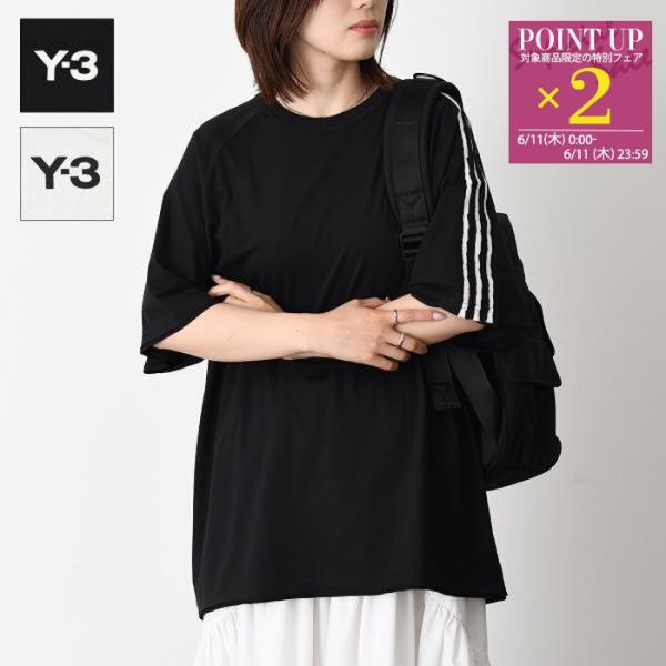 トップス RAW EDGE 3 STRIPES SHORT SLEEVE TEE レディース ユニセックス ブラック ホワイト