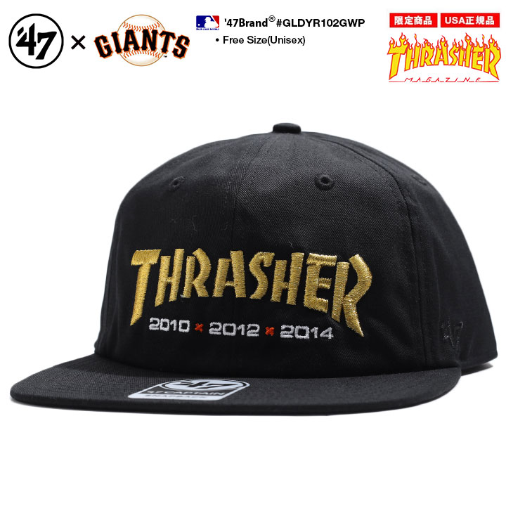 使い勝手の良い キャップ 47ブランド 帽子 CAP GLDY MLB スラッシャー ジャイアンツ THRASHER レディーススポーツウェア