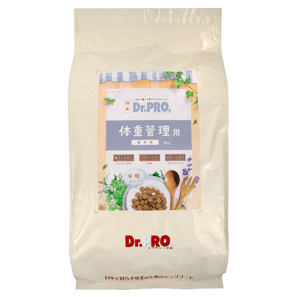 ドッグフード　国産　ドクタープロ　Ｄｒ．ＰＲＯ　体重管理用　５ｋｇ　犬　フード　ＣＲＣ45―05―99―00―00