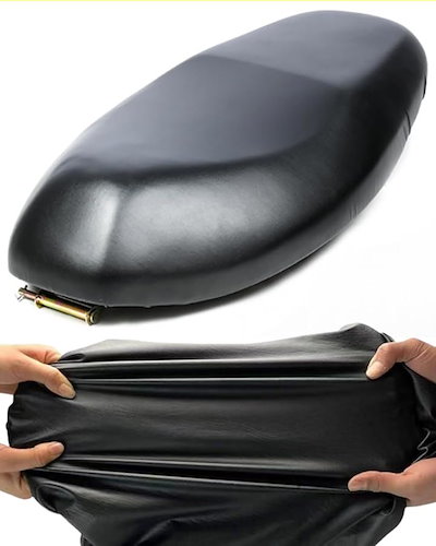 他サイト： バイクシートカバー 原付 張り替え 補修 取付簡単 合皮レザーの商品画像