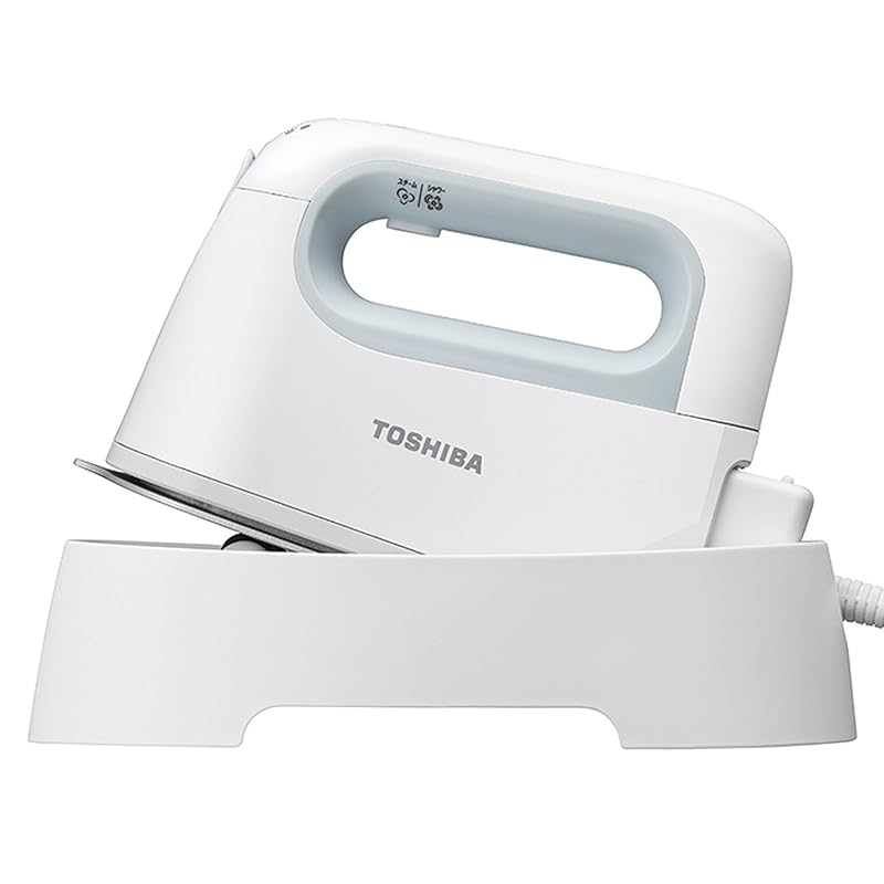 TOSHIBA(東芝) アイロン スチームアイロン コードレス 衣類スチーマー かけたまま 小型 約 0.69kg 最大約 14g/ 分 温度調節 3 段階 2Way TAS-X6-L