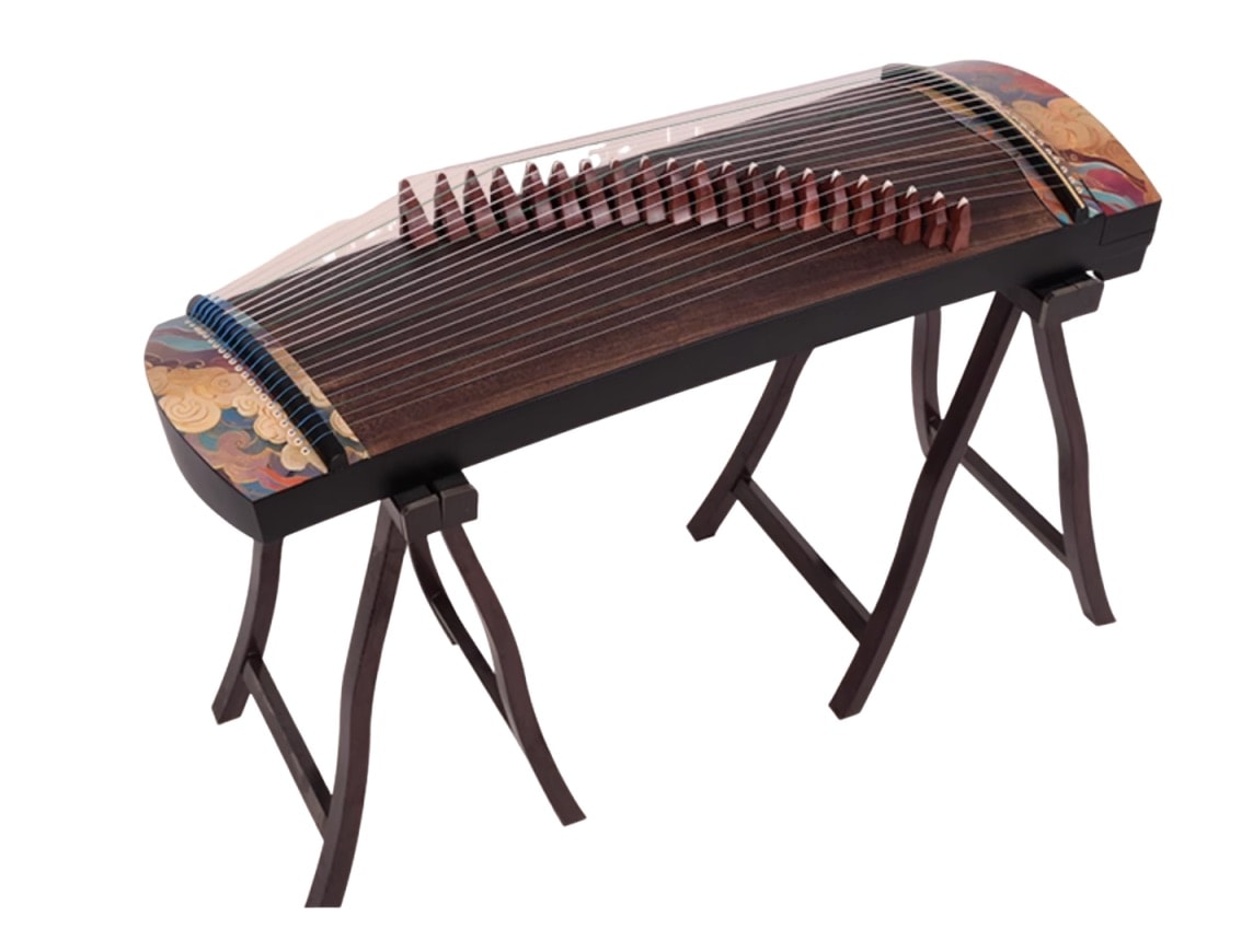 筝 100cm 21弦 祥雲模様 中国の弦楽器 32,499円