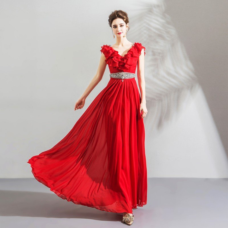 ロングドレス 演奏会 カラードレス 安い イブニングドレス パーティードレス 結婚式 花嫁 フォーマ