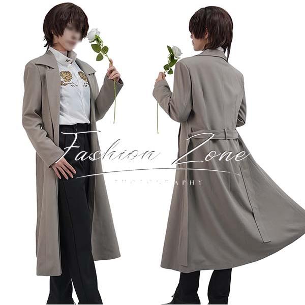 文豪ストレイドッグス 風 太宰治 10周 コスプレ衣装 ウィッグ 靴 cosplay ハロウィン 演出服 変装