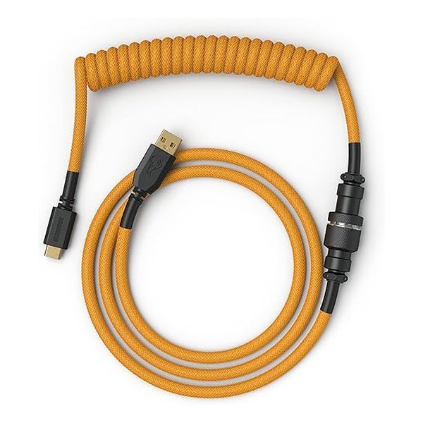 キーボードケーブル USB-C USB-A PC側 /1.3m Coiled Cable グロリアスゴールド GLO-CBL-COIL-GG