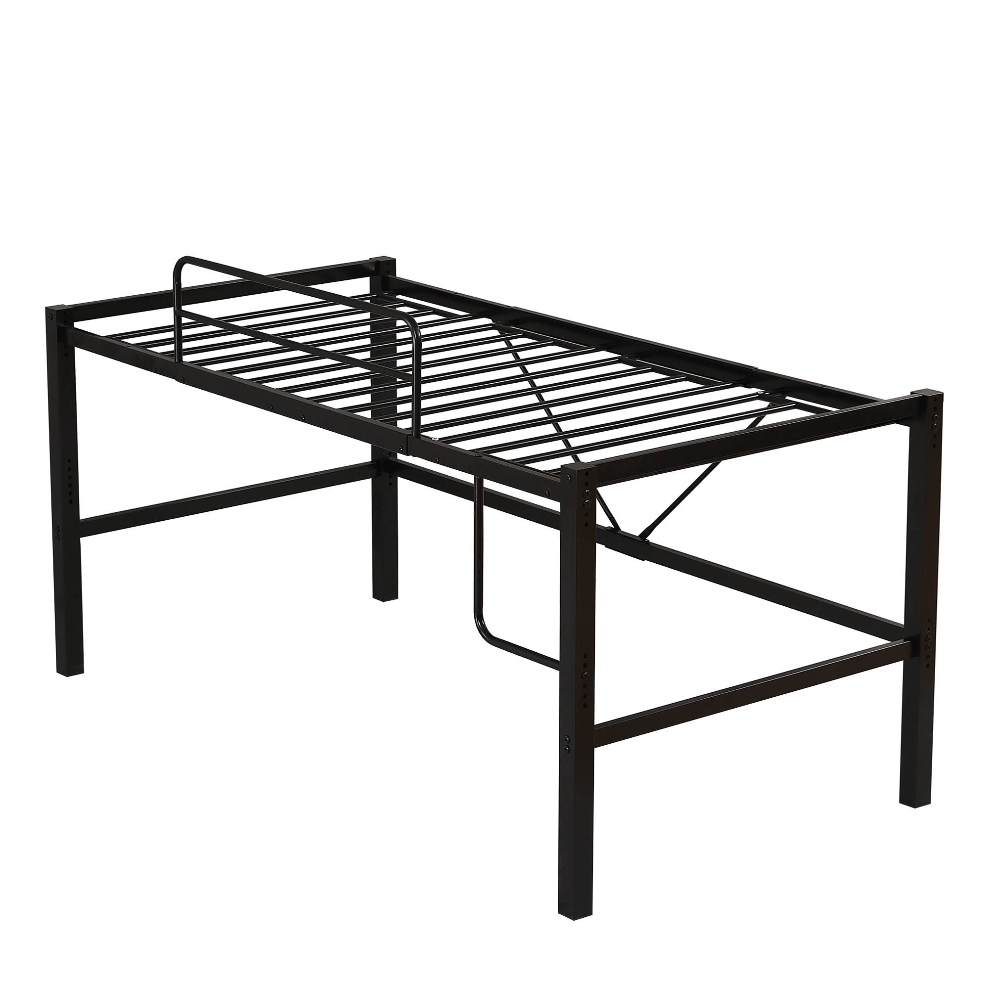 【国内へ発送&送·料·無·料】608【高さ90cmSDセミダブル】ロフトベッド パイプベッド セミダブルベッド ロータイプ 省スペース 収納 北欧風 大人 一人暮らし スチール 耐震 ベッド 高さ調