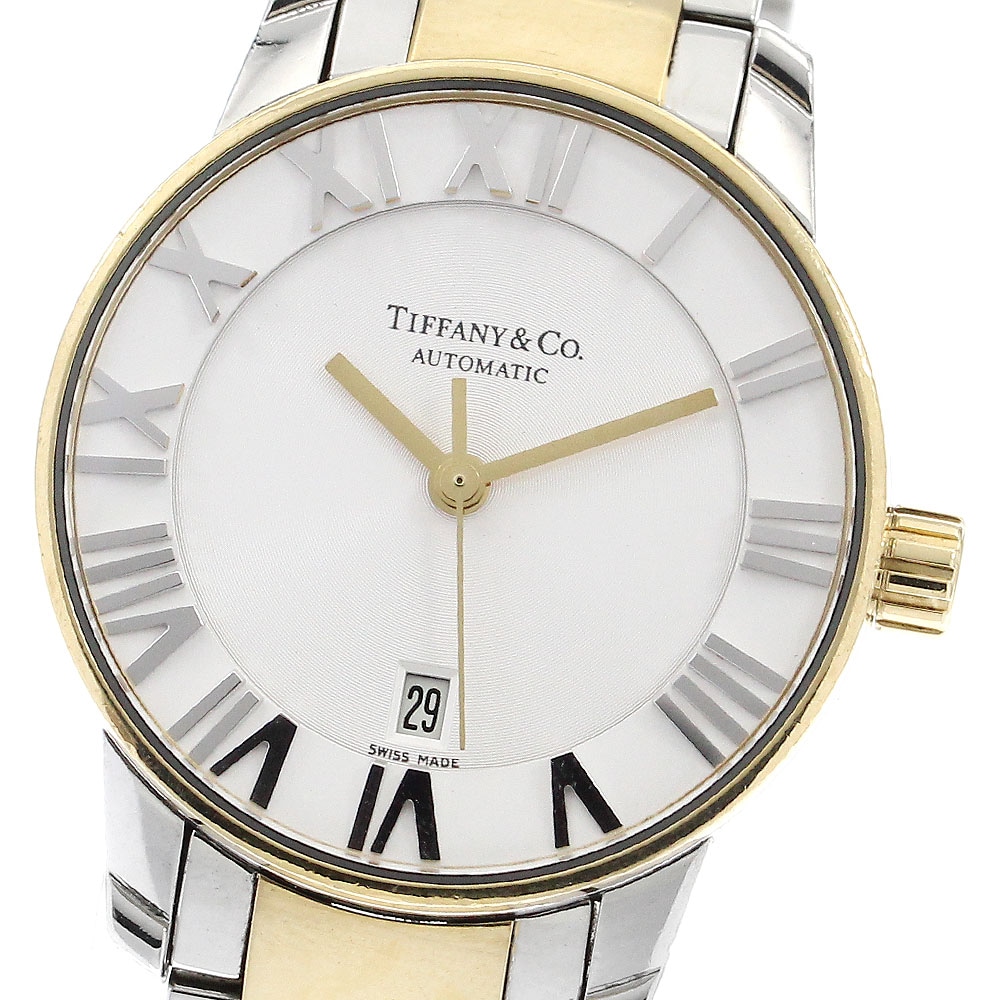 ティファニー TIFFANY&Co. Z1830.68.15A21A00A アトラス ドーム デイト 自動巻き レディース 保証書付き_903124【中古】