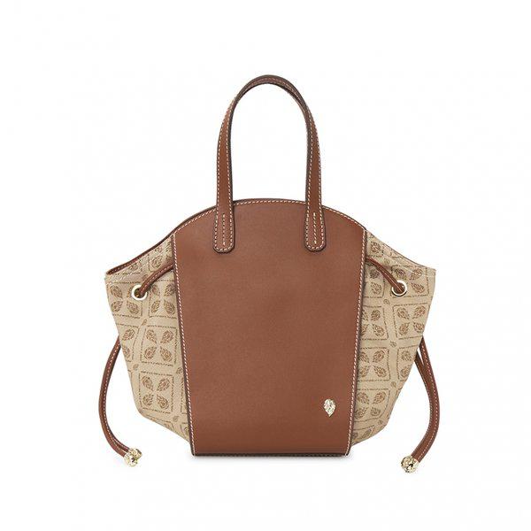 [釜山店] アリュール 女性 トートバッグ BAG51680 JACQUARD LATTE CUOIO
