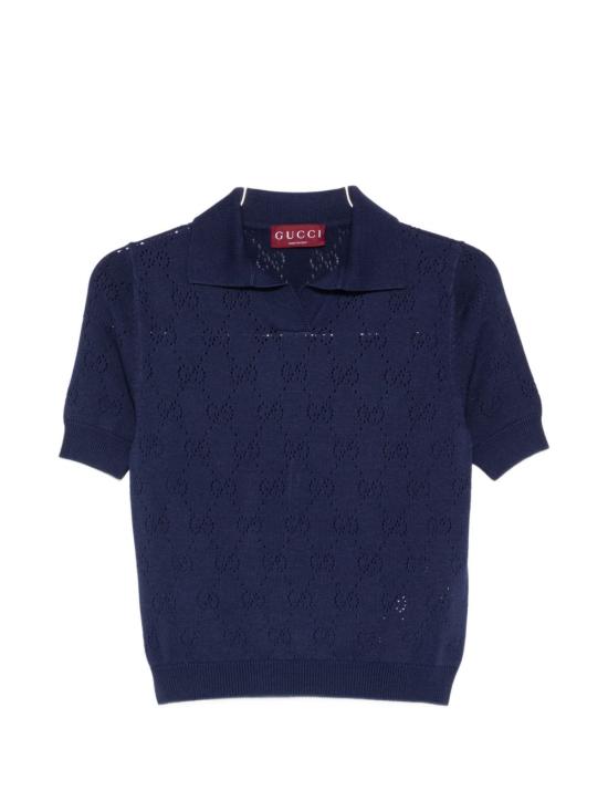 GUCCI Women Polo Shirts 856203 XKFCO4522 Blue