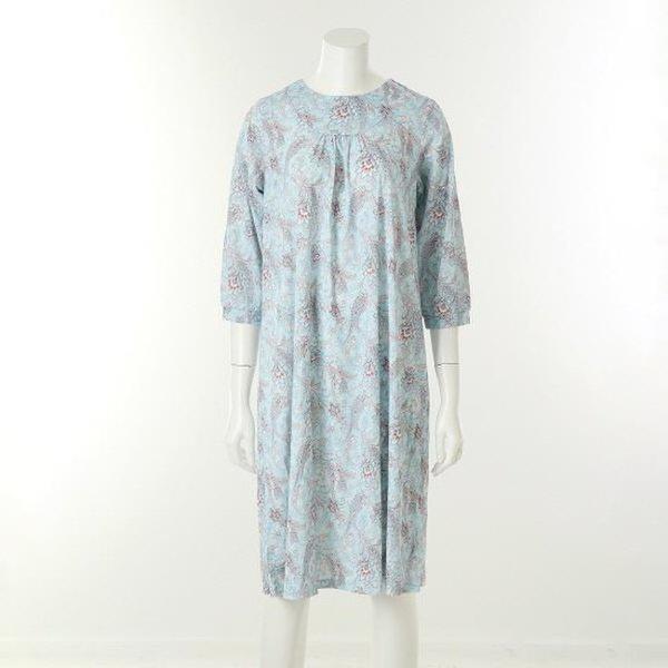 VEVA103L_ソフトスパンペイズリーワンピースホームウェア