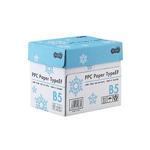 （まとめ） TANOSEE PPC PaperType EF B5 1箱（2500枚:500枚5冊） 5セット