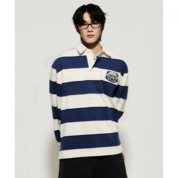 ラグビー長袖Tシャツ ネイビー