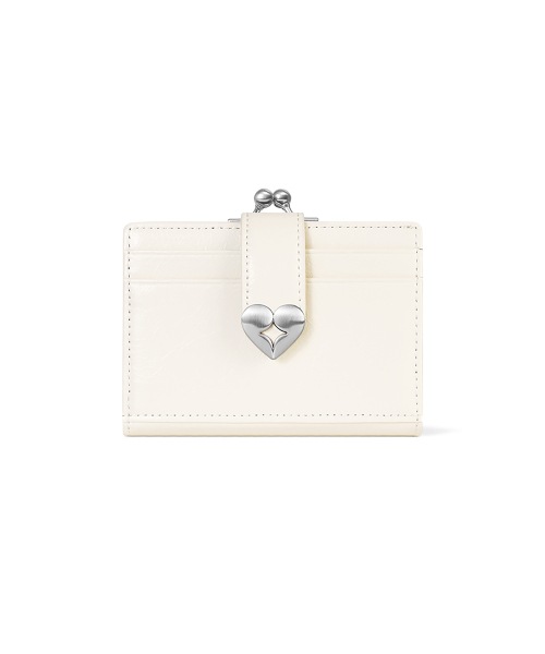 【FENNEC】 CRINKLE HEARTY FRAME BRIDGE WALLET - VANILLA 財布 正規品