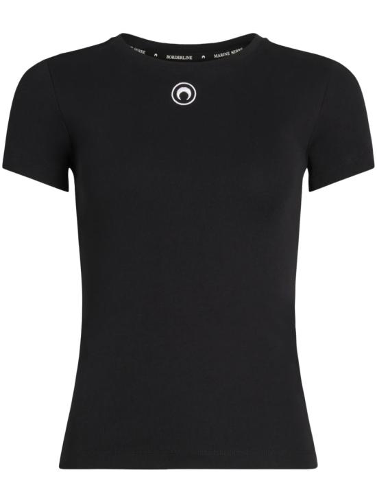 MARINE SERRE Women Tops WTT012ACJER0008BK99 Black