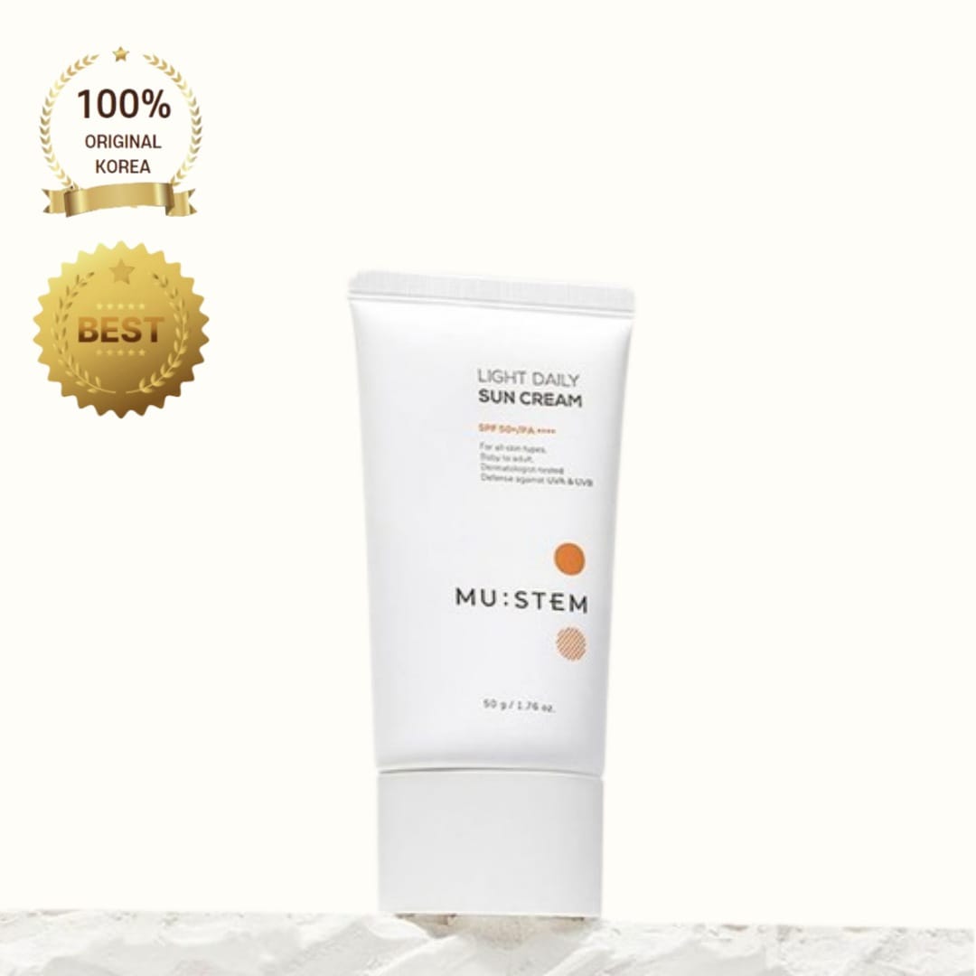 [正品]Mustem ライトデイリーサンクリーム 50g SPF50+ 日焼け止め, 軽量, 敏感肌, 韓国コスメ, 高SPF