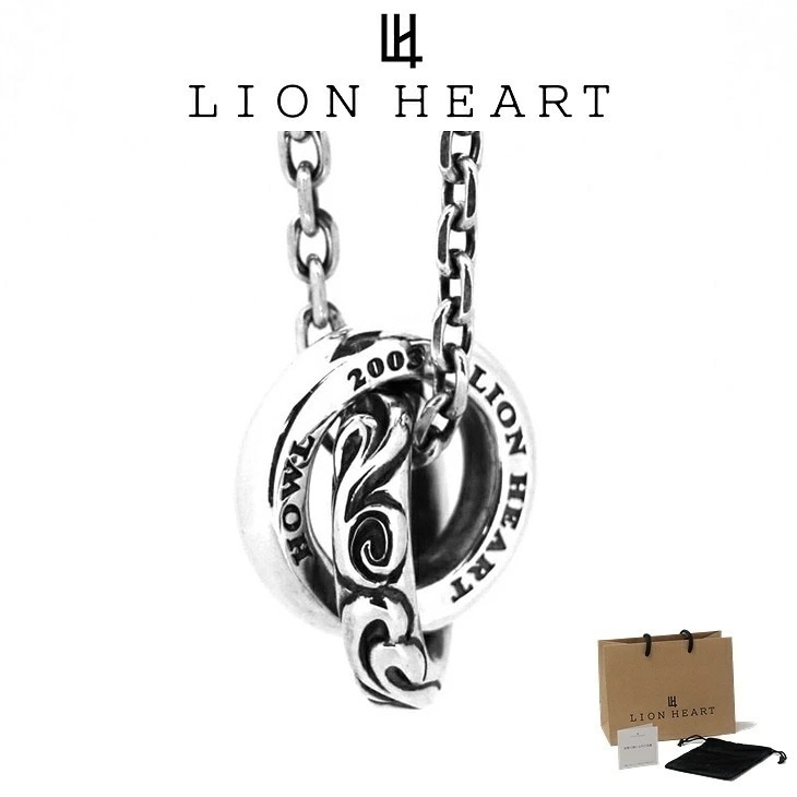 ネックレス メンズ タテガミスクロールダブルリングネックレス SV925 LH-1NE186 クリスマス 誕生日 プレゼント ギフト 彼氏 【ネコポス】