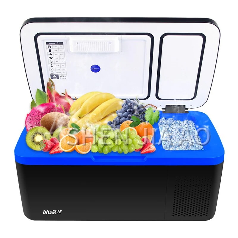 のコンプレッサー冷凍車の家庭用 12v 小型 新品冷凍庫 車の冷蔵庫 12 ポータブル冷蔵庫 車の冷蔵庫 デュアルユース冷蔵庫