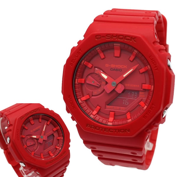 腕時計 G-SHOCK Gショック GA-2100-4ADR DIGITAL 腕時計 レッド ウォッチ メンズ レディース ユニセックス