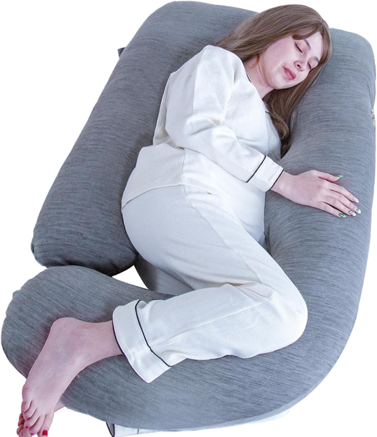 Awesling 抱き枕 妊婦 U字型 ひんやり全身枕涼感 妊娠抱きまくら 涼しい だき枕 だきまくら妊婦 快眠 グッズランキング 冷感 背もたれ枕クール 夏用 授乳クッション 腰枕