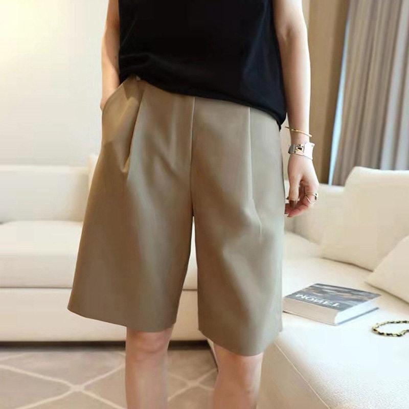 ショートパンツ レディース 夏 ワイドパンツ ボトムス ガウチョパンツ キュロット ワイド ガウチョ 5分丈 ショート丈 ハイウエスト 後ろ 大きいサイズ 薄手 5,606円