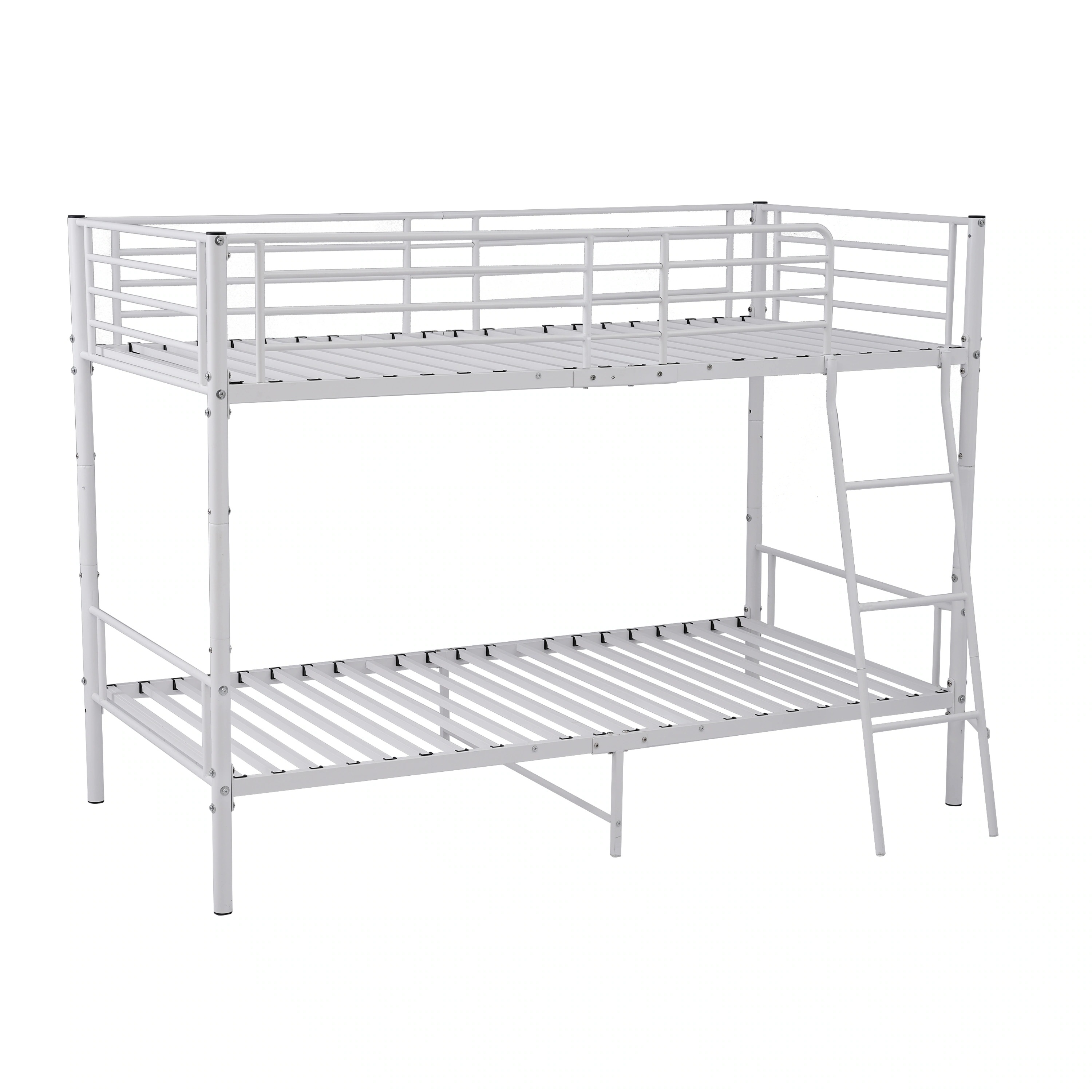 【国内発送&送·料·無·料】二段ベッド 欧州安全基準認証獲得済 ロフトベッド シングルベッド パイプ 耐震 頑丈フレーム 大人ベッド 子供部屋 社員寮 学生寮 耐荷重150kg ミドルタイプ 高さ15