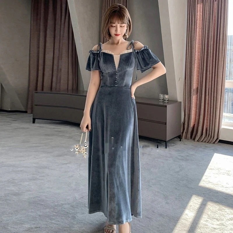 ウェディングドレスロング丈ワンピースドレスプリンセスドレスイブニングドレスAラインワンピース花嫁ドレス飲み会結婚式披露宴演奏会用キレイめ