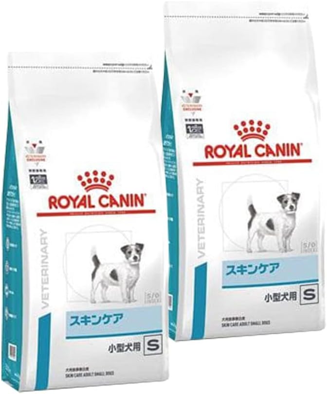 2袋セットロイヤルカナン 食事 犬用 スキンケア 小型犬用S 1kg(旧 ベッツプラン 犬用 スキンケアプラス 成犬用)