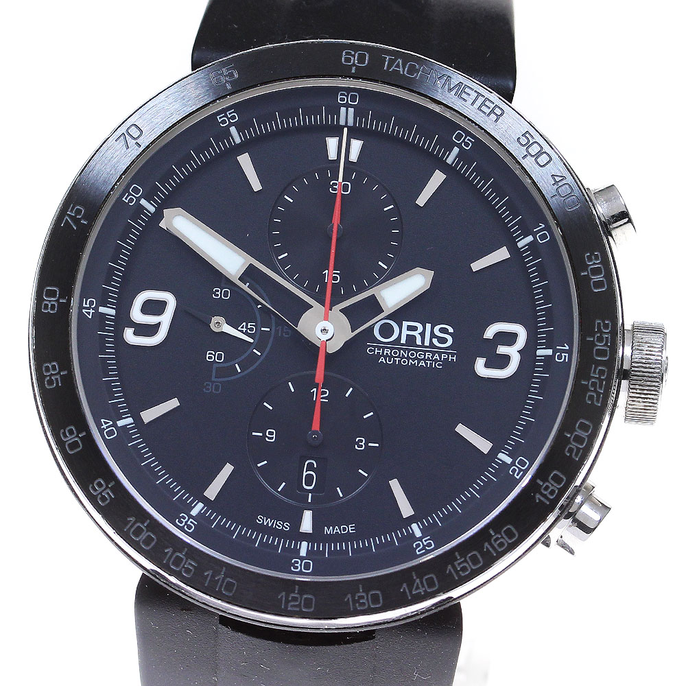 オリス ORIS 7659-04 TT1クロノグラフ デイト 自動巻き メンズ _849229【中古】