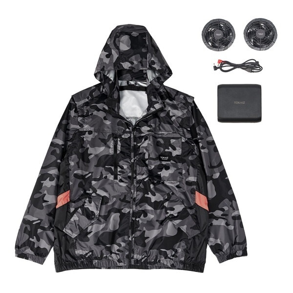 TCE-ACW01-SET (カモフラージュサイズL~XL) 空調ウェア フルセット (PSE適合)