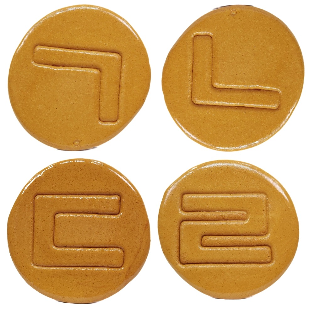 韓国語ダルゴナ用のハングル文字（子音・母音）ランダム50個,ダルゴナ, ハングル, ハングル文字, 子音, 母音, ランダム, 手作りお菓子, 韓国お菓子, お菓子作り, かわいいスイーツ