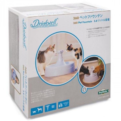 PetSafe Japan ペットセーフ ドリンクウェル 360 ペットファウンテン 3.8リットル容量 自動給水器 D360JP-RE-18