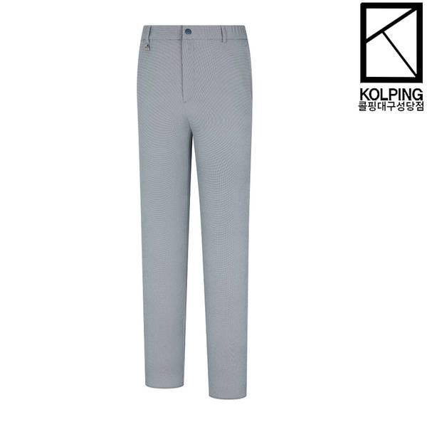 メンズ晩春と夏の体に密着しないチェックシアサッカー生地ベーシックスタイルパンツ KWP9776M アド