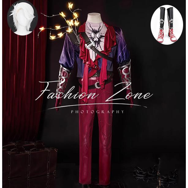 IdentityV 第五人格 風 傭兵 赤衣人 コスプレ衣装 ウィッグ 靴 cosplay ハロウィン 演出服 変装