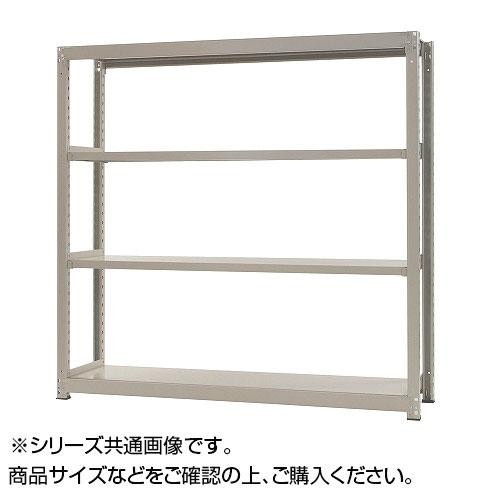 中量ラック　耐荷重300kgタイプ　単体　間口900奥行450高さ2400mm　4段　ニューアイボリー